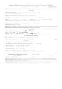Arrêt de Travail 1 05-15 Mars 2024