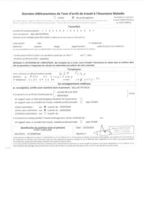 Arrêt de Travail 3 22 Mars - 06 Avril 2024